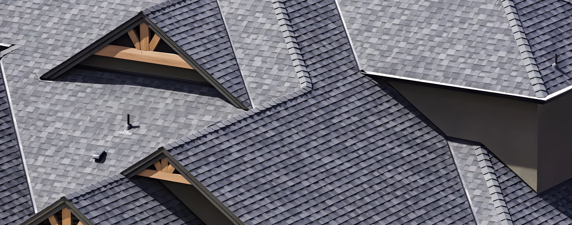 A close up of some shingles on the roof